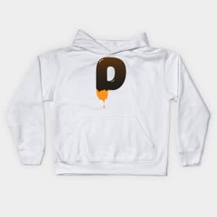 Chocolate Alphabet Letter P Kids Hoodie